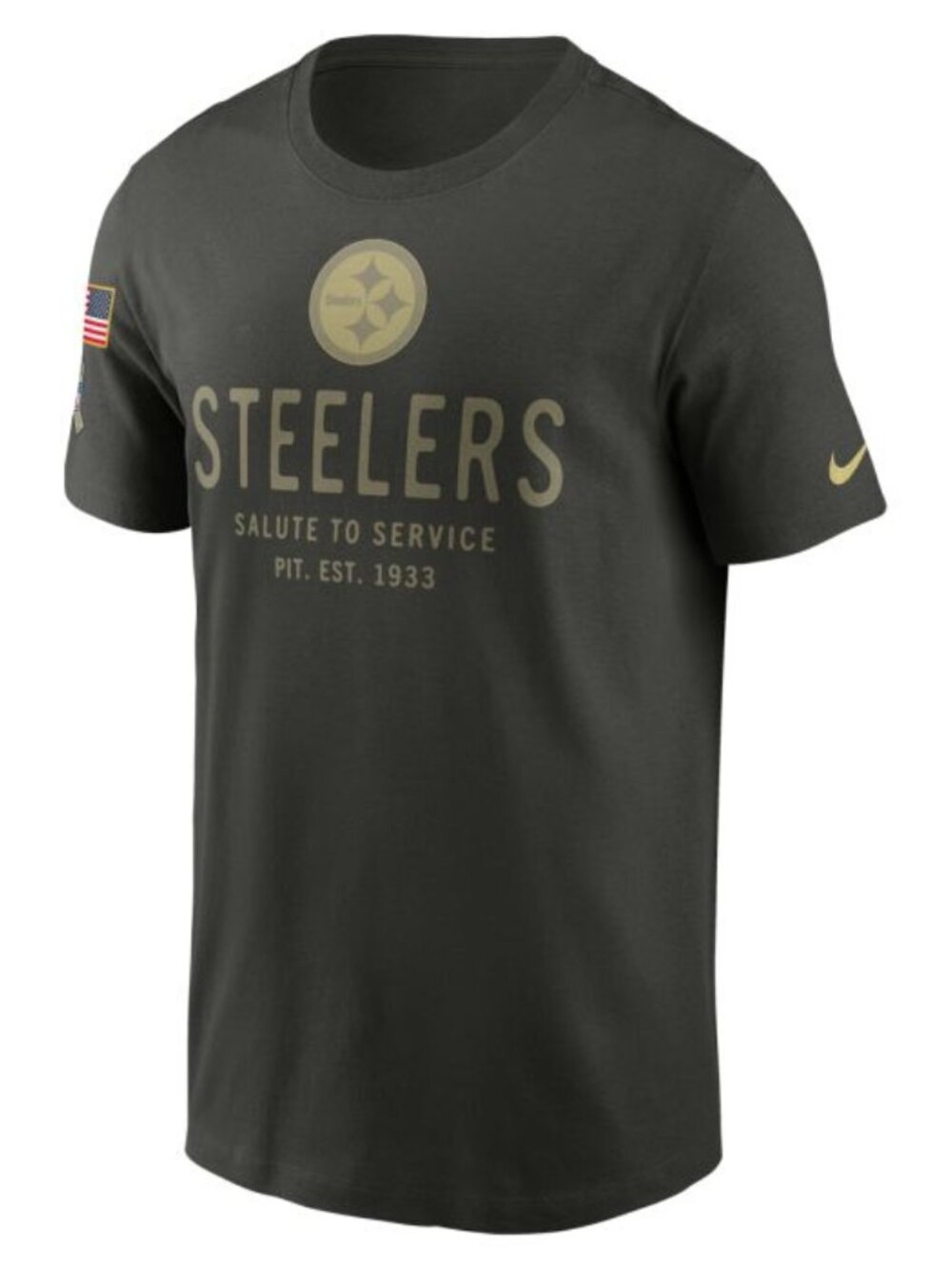 Pittsburgh‎ Steelers NFL Men's Nike Salute to Service Dri-FIT T-Shirt Size Large
